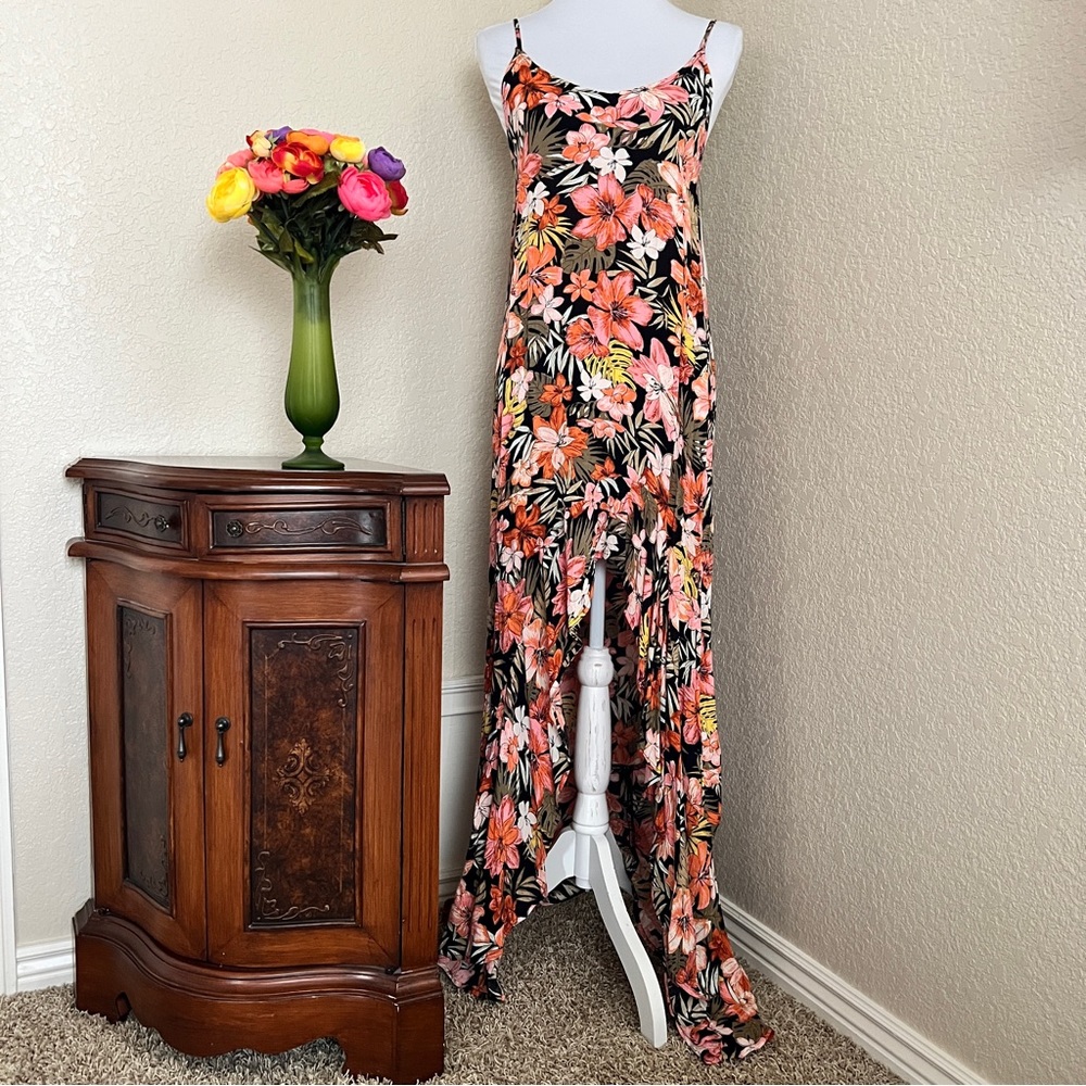 BILLABONG Tropical High Low Maxi Dress